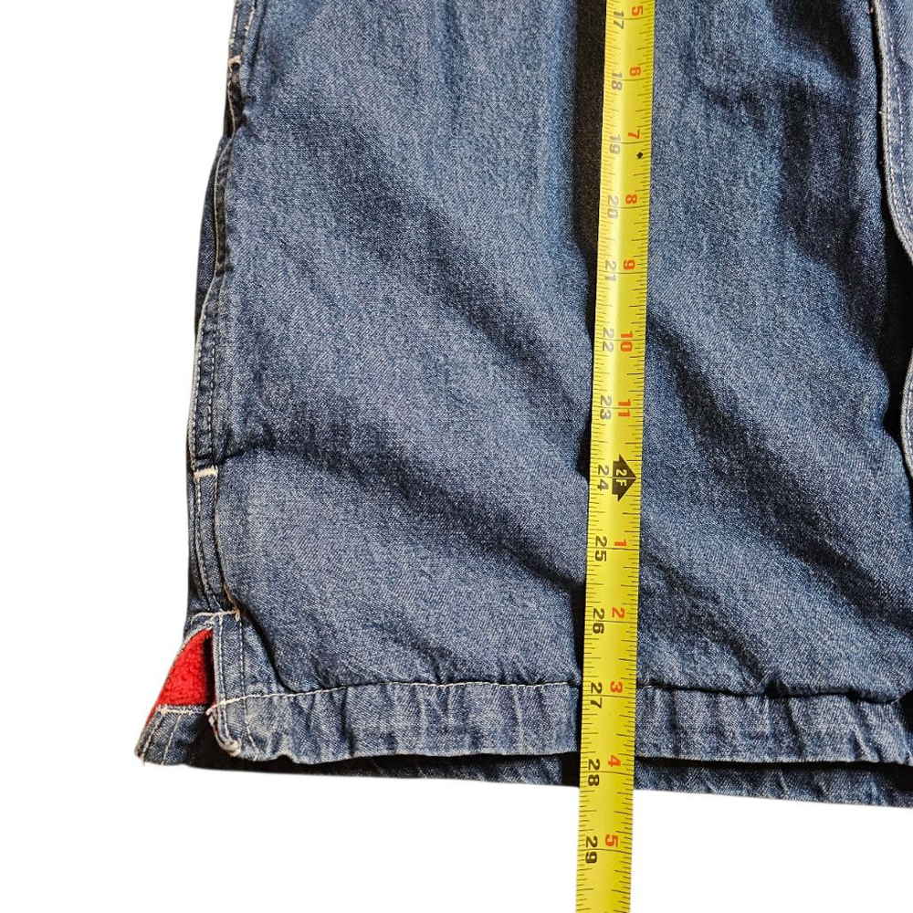 Men's Faded Glory Small Blue Denim Hooded Shirt Jacket - Picture 6 of 7